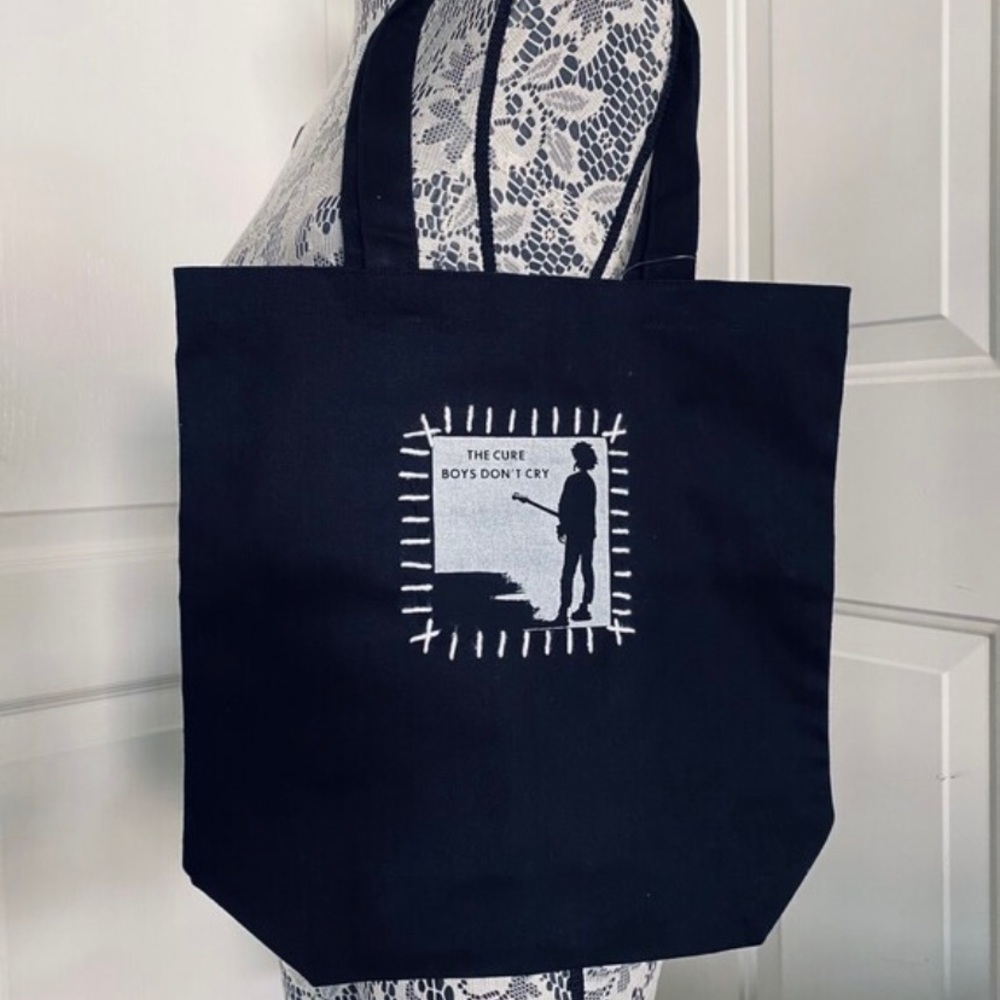 The Cure punk rock tote heavy duty canvas bag brand NEW